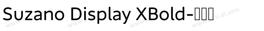 Suzano Display XBold字体转换